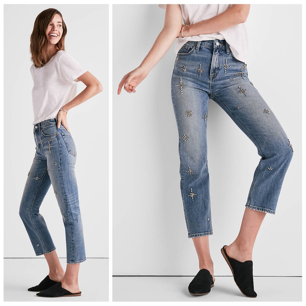 Bridgette High Rise Slim Embellished Jeans - Picture 3 of 4